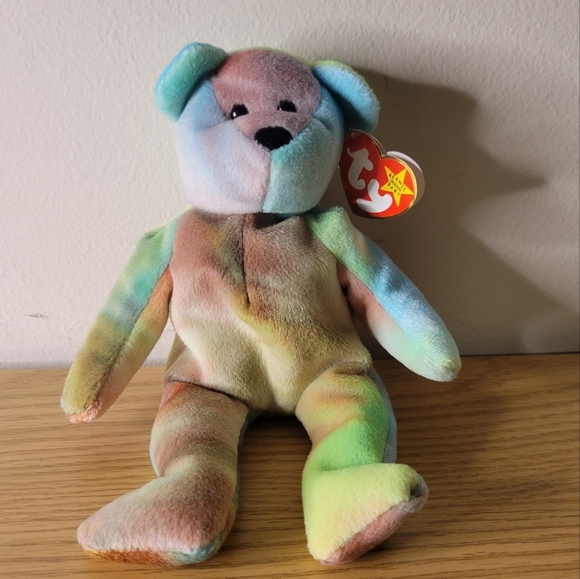 TY "Garcia" the Bear Retired Beanie Baby ERRORS RARE - MINT NEW WITH TAGS - Picture 1 of 9